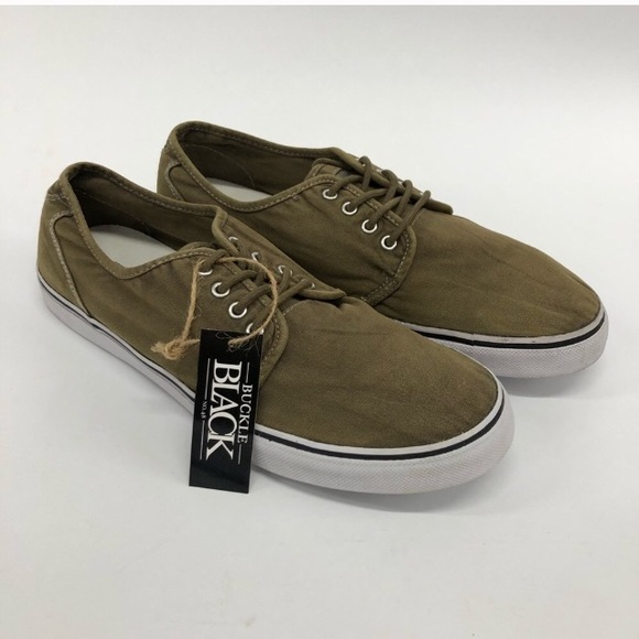 NEW Men/'s Lace Up Fender Tennis Canvas Shoes by The Buckle Size 9